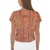 Catwalk Couture All-Over Print Crop T-Shirt